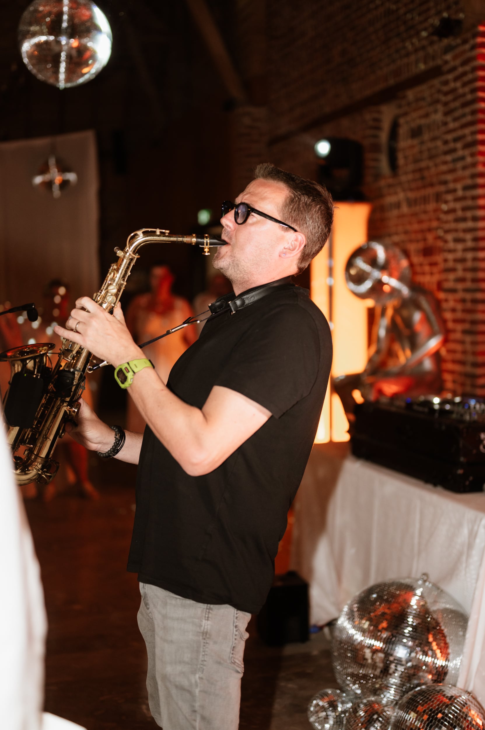 Groupe de musique & saxophone live