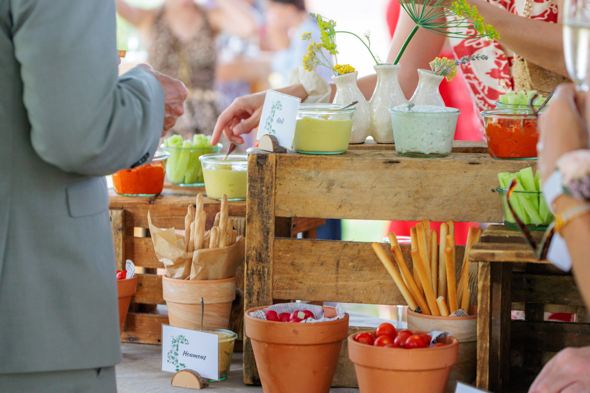Prestataire cuisine et buffet de mariage avec Culin’R Gastronomie au Domaine de la Traxène.